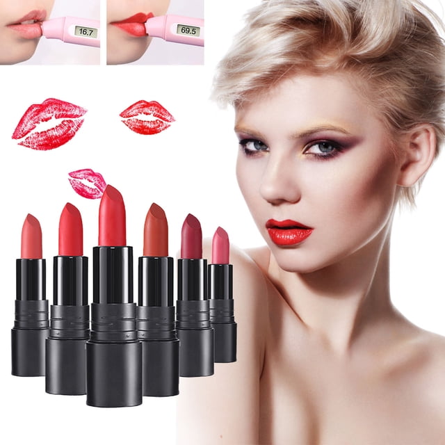 Ganfancp Axni Barra de Labios Mate Aterciopelada Textura Mate Color Aterciopelado Desarrollo Ofertas de La Semana 1X Barra de Labios