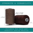 thumbnail image 3 of Sewing Thread - Spools of Polyester Thread for Sewing Machine for Beginners Hand Stitching Quilting - yds Each in Colors + Bonus, 3 of 6