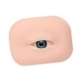 thumbnail image 4 of Xuanheng 3D Silicone Eye Model Eyebrow Line Practice Multipurpose Makeup Practice Aid blue left, 4 of 8