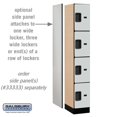 thumbnail image 4 of 12" Wide Four Tier Designer Wood Locker - 1 Wide - 6 Feet High - 18 Inches Deep - Gray, 4 of 4