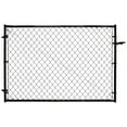 thumbnail image 1 of Adjust-A-Gate Trousse de Maillons de Chaîne Fit-Right Gate avec Cadre d'Angle Carré, Noir, 1 of 11