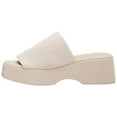 thumbnail image 4 of Womens Wedge SIides Sandals Platform Open Toe Slip On Elastic Band Wedges Shoes, 4 of 5