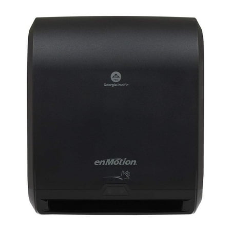 Georgia Pacific Enmotion 59462 Classic Automated Touchless Paper Towel Dispenser  Translucent Smoke The enMotion towel dispenser is a highly reliable  affordable solution for automated touchless towel dispensing. For over a decade  this high-capacity dispenser has helped facilities reduce towel consumption  waste and service visits  while enhancing image and improving hygiene. The enMotion towel dispenser supplies a single towel by waving your hand and is the leader in automated  touchless dispensing.