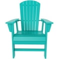 thumbnail image 3 of Portside 5-Piece Round Table Seashell Adirondack Chair Dining Set, 3 of 9