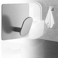 thumbnail image 2 of Self Adhesive Hooks,Heavy Duty Stick On Wall and Door Hooks for Hanging,Bathroom Towel Hooks and Kitchen Hallway Sticky Black Hooks,Coat Hooks Robe Hook Wall Mounted,Stainless Rustproo(White), 2 of 4