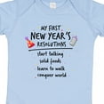 thumbnail image 4 of Inktastic My First New Year's Resolutions Boys or Girls Baby Bodysuit, 4 of 5