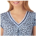 thumbnail image 3 of Carole Hochman Women's Midnight Super Soft Modal Pajama Set, Blue Animal, Medium, 3 of 4