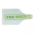 thumbnail image 1 of You Rock Cutting Board, Stamp Style Wording Motivational Motto in Gradient Tones Print, Decorative Tempered Glass Cutting and Serving Board, in 3 Sizes, by Ambesonne, 1 of 2