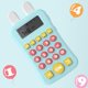 thumbnail image 1 of Calculadora Portátil Ayuda de Aprendizaje de Matemáticas para Estudiantes de Oficina en Edad Preescolar , Azul Macarena Calculadora educativa, 1 of 8