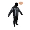 thumbnail image 1 of Dealer Leather RS30-BLACK-3XL Mens Milwaukee Riders Black & Orange Textile Rain Suit - 3XL - 2 Piece, 1 of 1