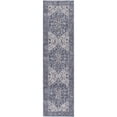 thumbnail image 2 of Nourison Home Machine Washable Series 1 2'2" x 12' Navy Ivory Vintage Indoor Rug, 2 of 9
