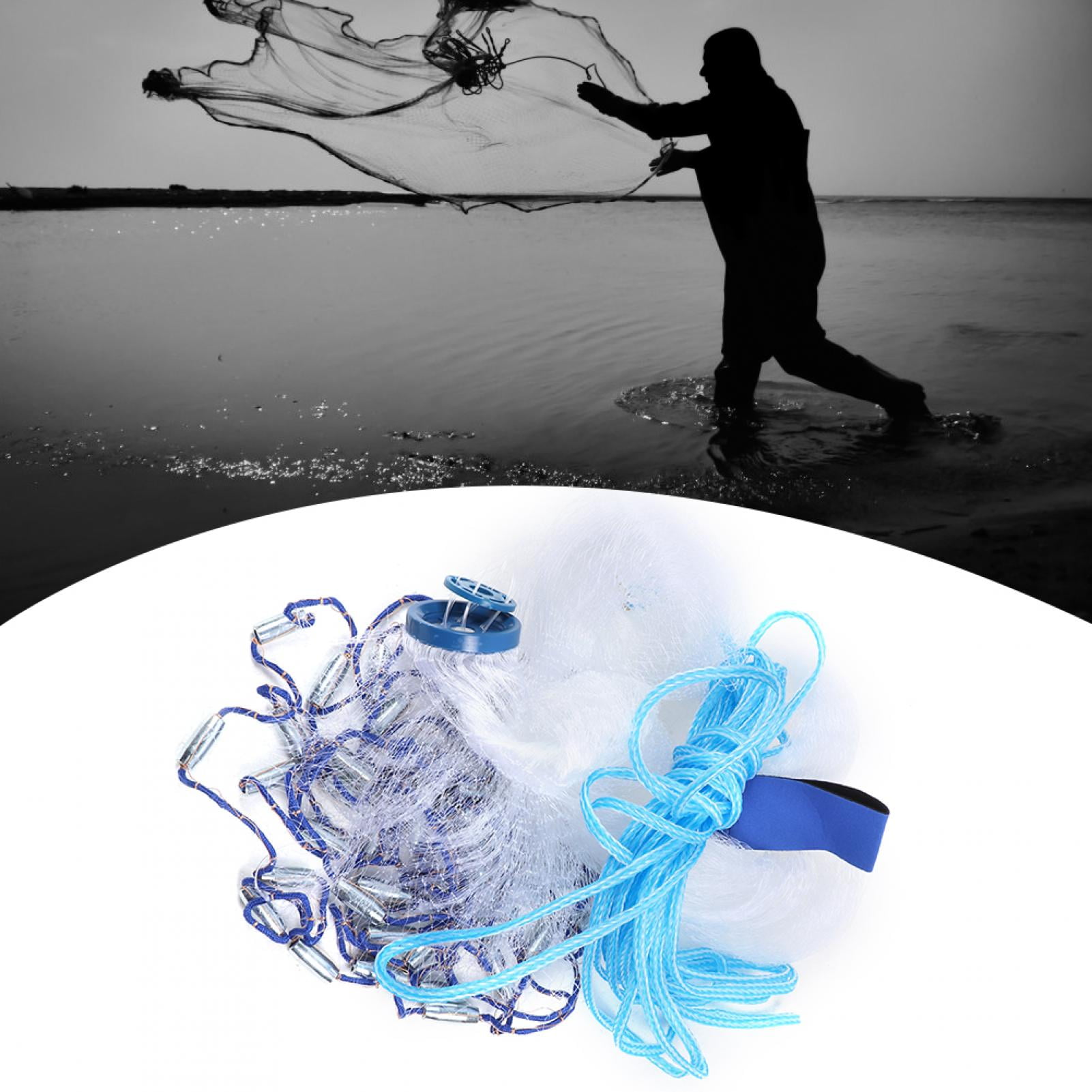 throwing fishing net drawing