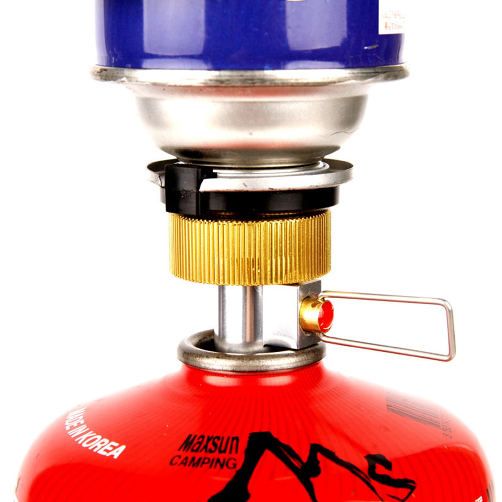 Camping Gas Canister Refill Adapter - Metal, Portable For Outdoor Stoves & BBQs