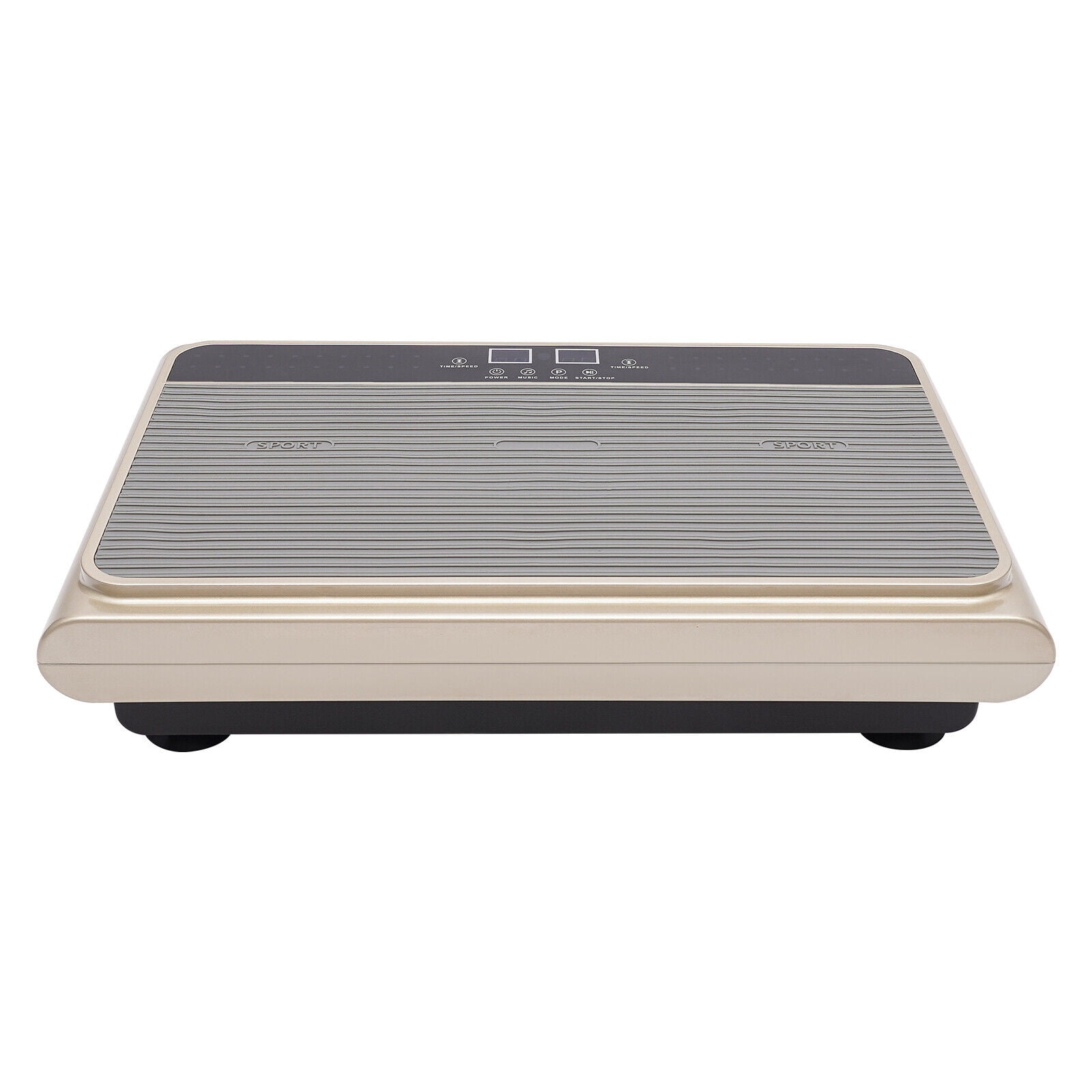 ToppiJoy Vibration Plate, Whole Body Plate Exercise Machine for Weight Loss, Floor Standing Household Workout Vibration Fitness Platform,Automatic Travel Workout Equipment(Silver)