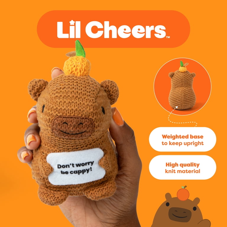 Lil Cheers Capybara by Relatable, Uplifting Plush Toy with