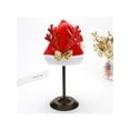 thumbnail image 3 of Soft Christmas Hat Deer Horn Christmas Party Hat Plush Santa Hat Navidads Props New Year Thick Christmas Hat Adults, 3 of 11
