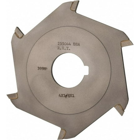 

Made in USA 4 Diam x 1/8 Blade Thickness x 1 Arbor Hole Diam 6 Tooth Slitting and Slotting Saw Arbor Connection Right Hand Uncoated Carbide-Tipped Contains Keyway