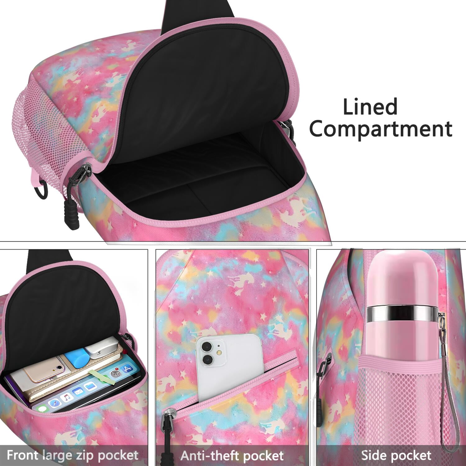 Stylish Sling Bag for Men & Women - Fashionable Crossbody Chest Backpack with Anti-Theft Design, Spacious & Organized - Modern Travel Daypack for Hiking, Biking, Outdoor Adventures
