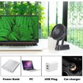 thumbnail image 2 of USB Fan, Mini Table Fan with Rechargeable 2500mAh Battery Quiet Portable Fan 3 Speed Adjustable USB Pocket Foldable Handle, 2 of 5