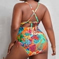 thumbnail image 4 of Delconic Plus Size Bikini Swimsuit for Women, Backless Sexy Bathing Suit, Slim Fit Swimwear, 4 of 4