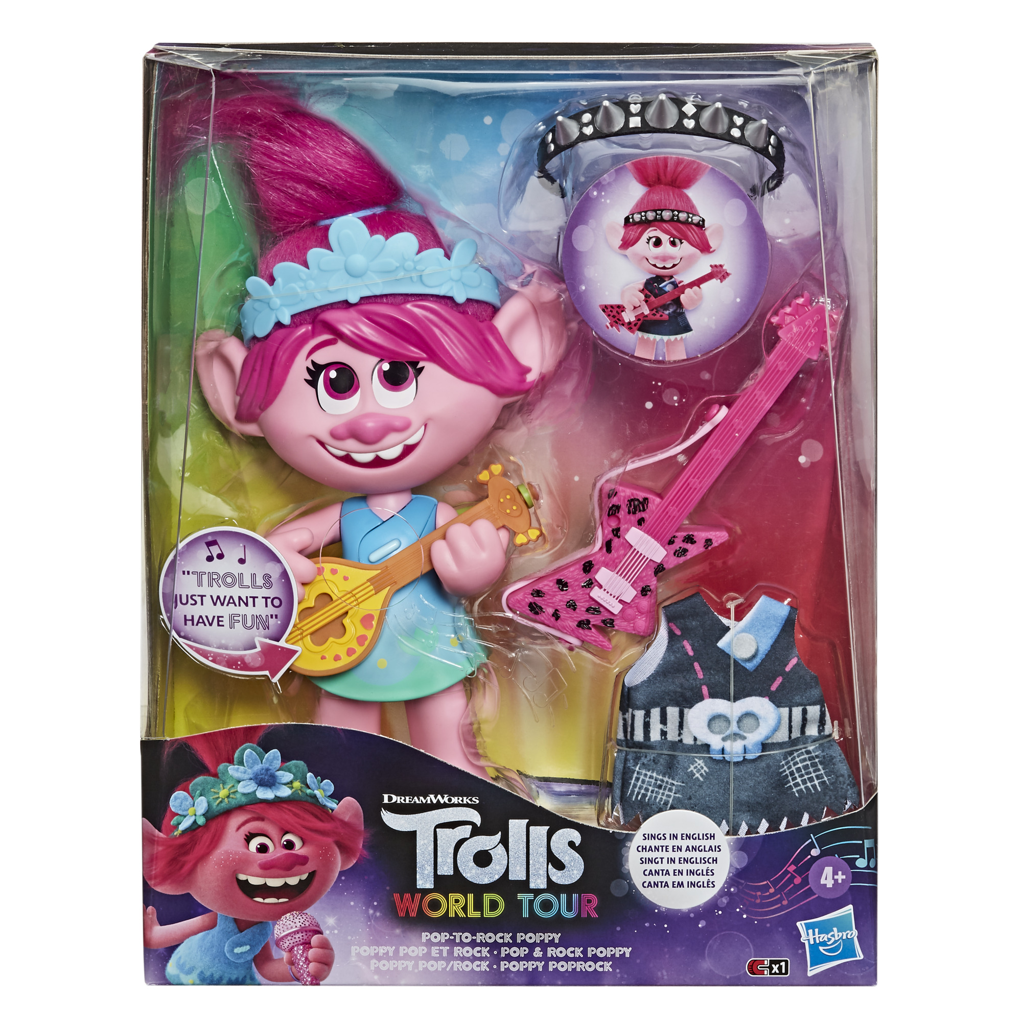 Dreamworks Trolls World Tour Pop-to-Rock Poppy, for Kids Ages 4 and up - image 4 of 8