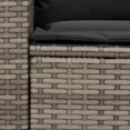 thumbnail image 5 of vidaXL Garden Sofa 5-Seater with Cushions Grey Poly Rattan, 5 of 5