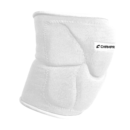 Champro Sports Pro-Plus Low Profile Volleyball Knee Pad Large White