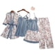 thumbnail image 1 of Set De Pijama Dama Sexi Ropa De Dormir Bata De Seda 5 Piezas Dara Baby  Vest069, 1 of 5