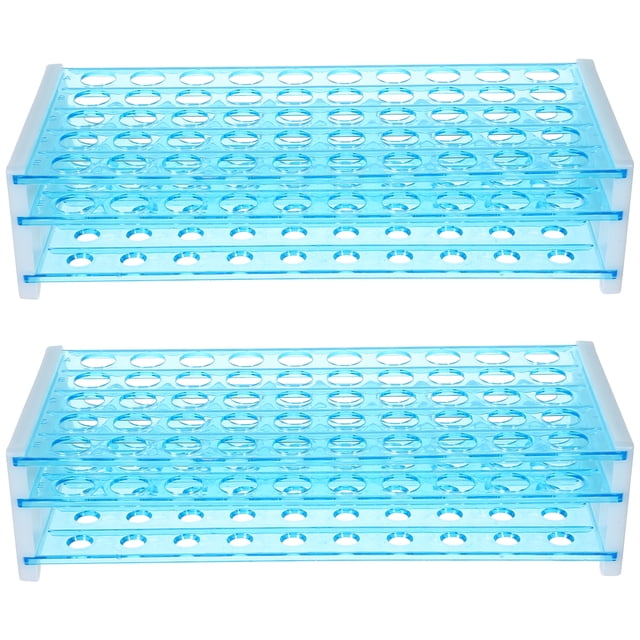 MasteelfCA 2pcs Plastic Test Tube Rack Test Tube Holder Centrifuge Tube Storage Holder 50-slots