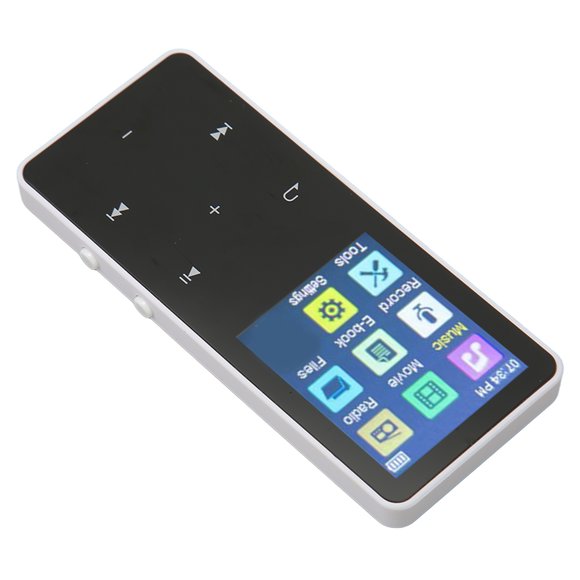 Lecteur MP3 avec BT 5.0, Lecteur MP3 Portable HiFi Numérique Sans Perte pour Enfants, Écran Tactile 1.8 Pouces Support 300MAH Enregistrement Jeux Livres Films Musique pour Sports