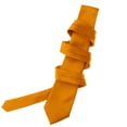 thumbnail image 3 of Mens Solid Pumpkin Gold Ties Necktie, 3 of 5