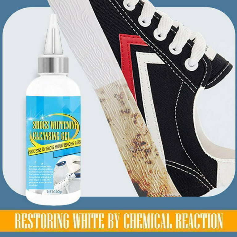 DKEXL White Shoe Cleaning Cream, Shoes Whitening Cleansing, Stain Remover  Cleansing Cream for Shoe, Sneaker Cleaner White Shoes, No-Wash, for Leather