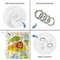 thumbnail image 5 of Cute Lion Waterproof Fabric Shower Curtain, Funny Animal Cartoon Modern Waterproof Fabric Shower Curtain for Bathroom Curtains Bathtubs Hotel Washable Shower Curtains with 12 Hooks Stall 54x78in, 5 of 8