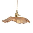 thumbnail image 5 of oshhni Flower Pendant Light Classic Hanging Lamp for Kitchen Restaurant Dining Room Light brown, 5 of 9