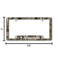 thumbnail image 4 of Indiana-Basketball-Pacer's Chrome Metal License Plate Frame with Bold Mossy Oak Camouflaged Camo Design, 4 of 4
