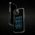 thumbnail image 6 of DistinctInk Clear Case for Apple iPhone 13 PRO (6.1" Screen) - Yoga Inhale the Future Exhale the Past, 6 of 9