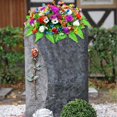 thumbnail image 5 of Aoyunhp 1Pc Cemetery Flower Saddle,Artificial Cemetery Saddle,Grave Flowers for Cemetery,Outdoor Tombstone Memorial Decorations,Memorial Arrangement Decor for Cemetery Top Ornament, 5 of 5