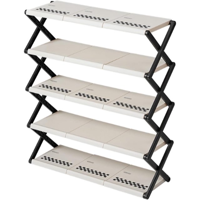 Storage Cabinet Plastic Folding Shoe Rack, Adjustable Shoe Rack, Shoes Storage Organizer, Shoe Storage entryway, Shoe cabinets for entryway Slim Space