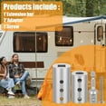 thumbnail image 3 of Ikoopy Trailer Jack Drill Adapter Stainless Steel Trailer Jack Crank Handle Cordless Drill Adapter with a 1/2 Inch Socket Adapter Bit Practical Trailer Jack Electric Drill Adapter, 3 of 10