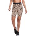 thumbnail image 1 of Champion Womens Everyday Bike Shorts, S, All Over Leopard Country Walnut, 1 of 1