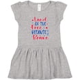 thumbnail image 3 of Inktastic Memorial Day Land of the Free Because of the Brave Girls Toddler Dress, 3 of 5