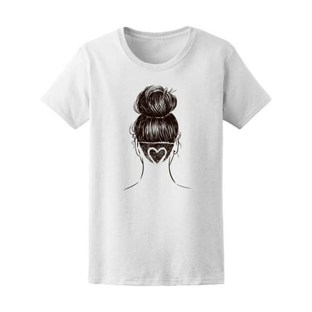 Cool Hairstyle Heart Undercut Women's Tee - Image by