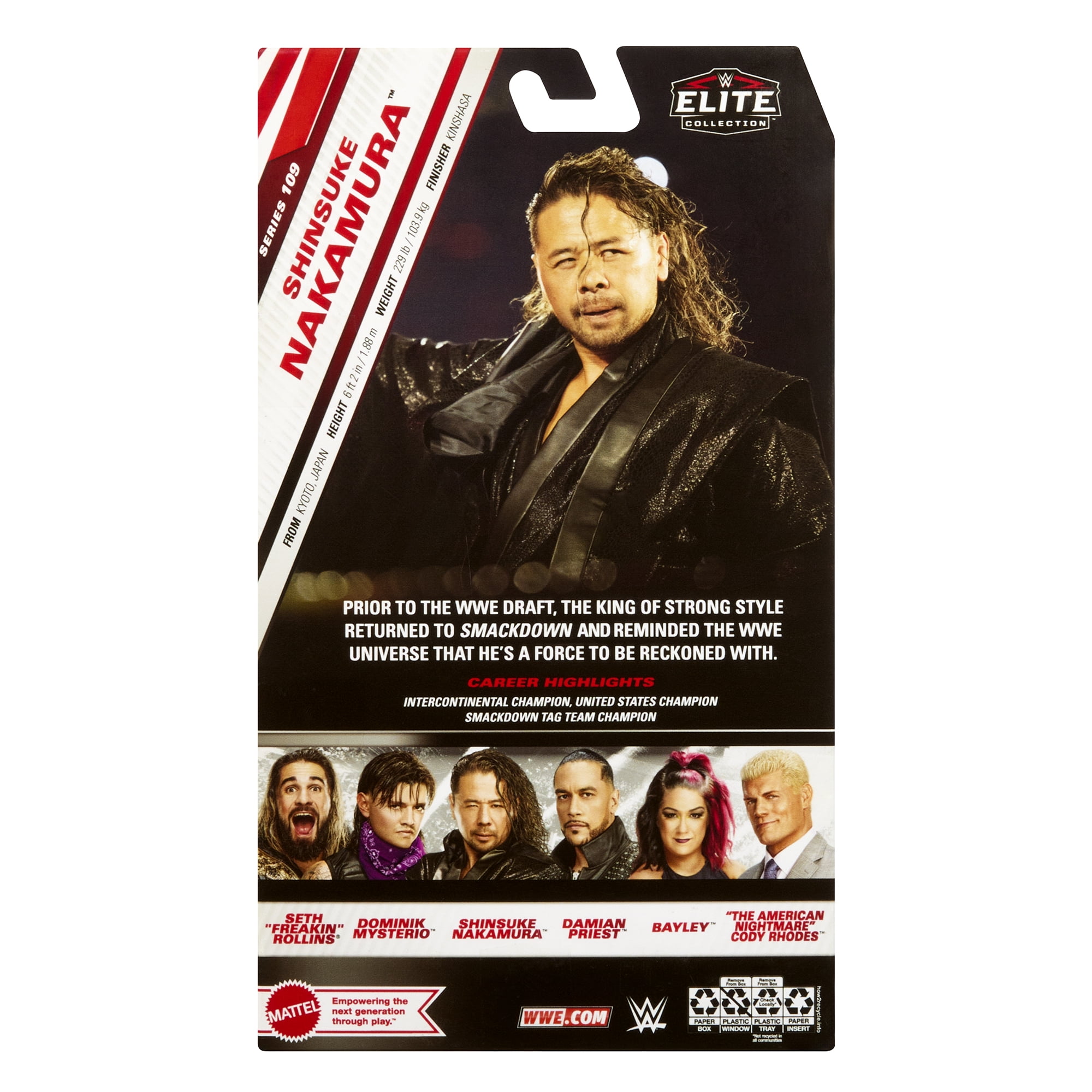 Chase Variant - Red Stripes) Shinsuke Nakamura - WWE Elite