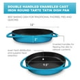 thumbnail image 2 of Bruntmor | Double Handled Enameled Blue Cast Iron Round Tarte Tatin Dish Pan, 2 of 6