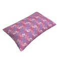 thumbnail image 3 of YFYANG Super Soft Rectangular Plush Cushion Cover (Without Pillow Insert), Red Wavy Line Texture Comfort and Non-Pilling Hidden Zip Bedroom Sofa Pillowcases, 20"x30", 3 of 9