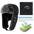 thumbnail image 3 of TZ Promise Men Women's Black Trapper Hat-Warm Trooper Hat for Hunting Ski with Ear Flaps, 3 of 5