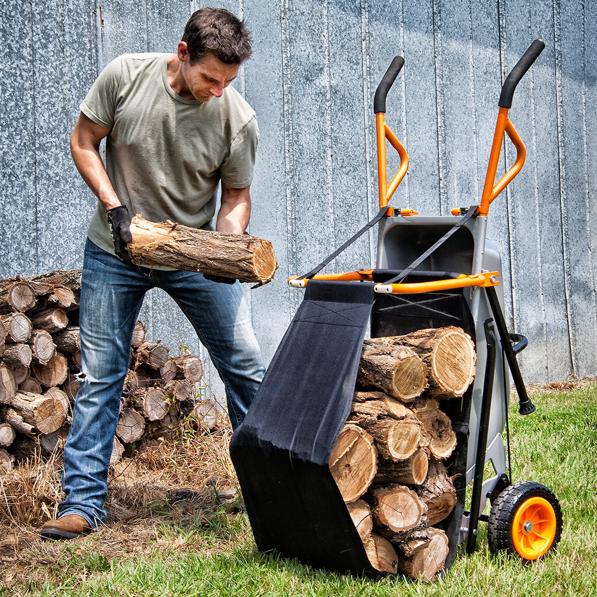 WORX WA0232 Firewood Carrier For WORX Multi-Function Wheelbarrow Aerocart - 2