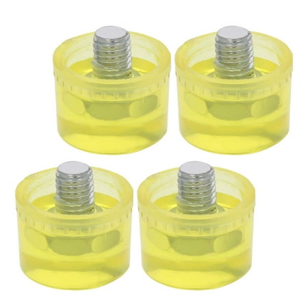 

Simple Design Yellowsto Rubber Hammer Replacement Mallet Head Tip Household 4 Pcs
