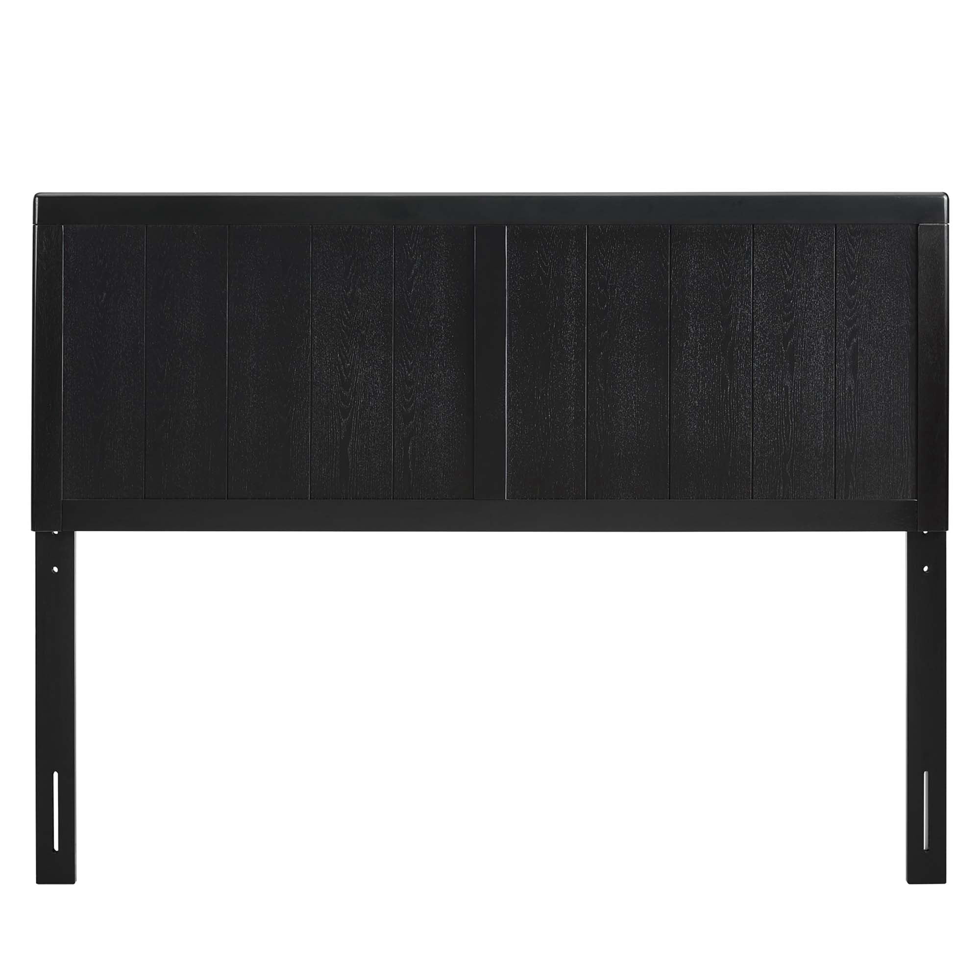 Modway Robbie Twin Modern Rubberwood and MDF Headboard in Black