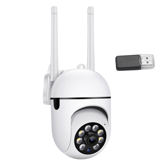 Outoloxit Outdoor Security Cameras, 2.4GHz Wifi Cameras for Home Security, 1080P Dome Surveillance Cameras 360 Degree View, Security Camera with Motion Detection